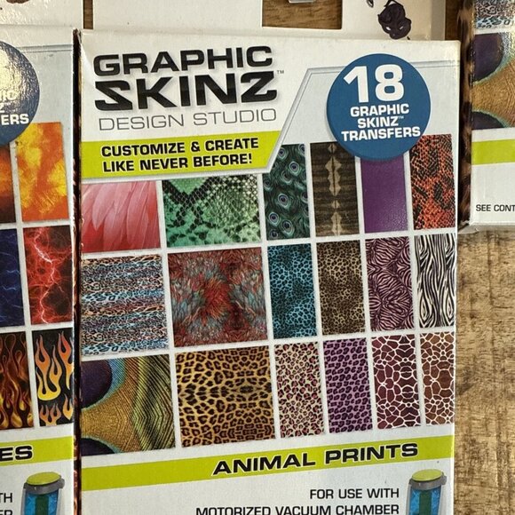 Graphic Skinz Studio Skin Pack Transfer Refill Kit by RoseArt ~18 each Lot Of 5 - Picture 5 of 8
